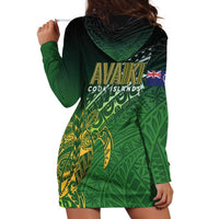 Cook Islands Rugby Kuki Avaiki Hoodie Dress Tribal Turtle LT7 - Polynesian Pride