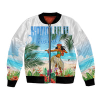 Personalised Hawaii Hula Girl Bomber Jacket Honolulu Festival LT7 Unisex Art - Polynesian Pride