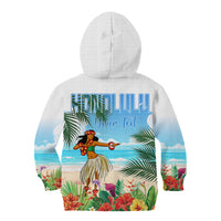 Personalised Hawaii Hula Girl Kid Hoodie Honolulu Festival LT7 - Polynesian Pride