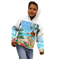 Personalised Hawaii Hula Girl Kid Hoodie Honolulu Festival LT7 - Polynesian Pride