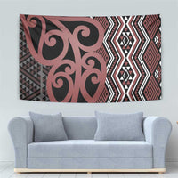 Maori Taniko Patterns Tapestry Brown Patiki Motifs Mix Whakairo Ngaru LT7 - Polynesian Pride