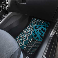 Maori Taniko Patterns Car Mats Azure Patiki Motifs Mix Whakairo Ngaru