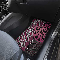 Maori Taniko Patterns Car Mats Pink Patiki Motifs Mix Whakairo Ngaru