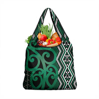 Maori Taniko Patterns Grocery Bag Pounamu Patiki Motifs Mix Whakairo Ngaru