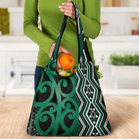 Maori Taniko Patterns Grocery Bag Pounamu Patiki Motifs Mix Whakairo Ngaru