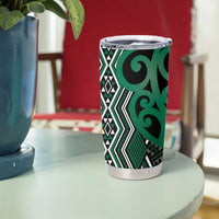 Maori Taniko Patterns Tumbler Cup Pounamu Patiki Motifs Mix Whakairo Ngaru