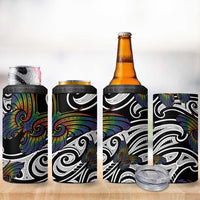 Aotearoa Takatapui Pride 4 in 1 Can Cooler Tumbler Rainbow Butterfly - Free To Love