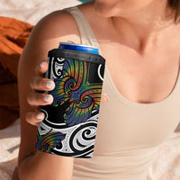 Aotearoa Takatapui Pride 4 in 1 Can Cooler Tumbler Rainbow Butterfly - Free To Love