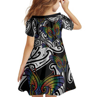 Aotearoa Takatapui Pride Family Matching Puletasi and Hawaiian Shirt Rainbow Butterfly - Free To Love