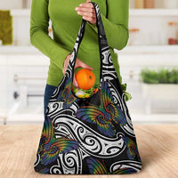 Aotearoa Takatapui Pride Grocery Bag Rainbow Butterfly - Free To Love