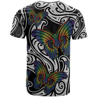 Aotearoa Takatapui Pride T Shirt Rainbow Butterfly - Free To Love