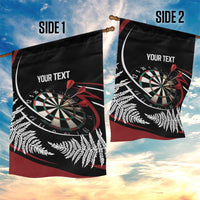 New Zealand Darts Personalised Garden Flag Silver Fern Dynamic