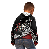 New Zealand Darts Personalised Kid Hoodie Silver Fern Dynamic