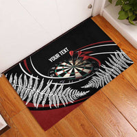 New Zealand Darts Personalised Rubber Doormat Silver Fern Dynamic