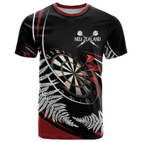 New Zealand Darts Personalised T Shirt Silver Fern Dynamic
