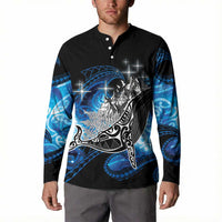 Maori Matariki Te Araroa Paikea Starry Button Sweatshirt Tangaroa Whakatauki