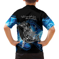 Maori Matariki Te Araroa Paikea Starry Family Matching Summer Maxi Dress and Hawaiian Shirt Tangaroa Whakatauki