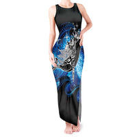 Maori Matariki Te Araroa Paikea Starry Tank Maxi Dress Tangaroa Whakatauki