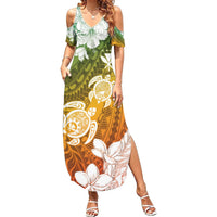 Kanaka Maoli Hawaii Flag Day Summer Maxi Dress Vibrant Frangipani LT7 Women Colorful - Polynesian Pride