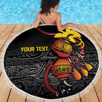 Personalized Papua New Guinea Milne Bay Beach Blanket Bagi Necklace Mix Lime Pot Grunge