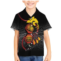 Personalized Papua New Guinea Milne Bay Family Matching Mermaid Dress and Hawaiian Shirt Bagi Necklace Mix Lime Pot Grunge