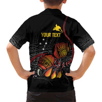 Personalized Papua New Guinea Milne Bay Hawaiian Shirt Bagi Necklace Mix Lime Pot Grunge