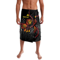 Personalized Papua New Guinea Milne Bay Lavalava Bagi Necklace Mix Lime Pot Grunge