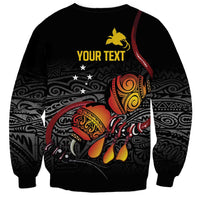 Personalized Papua New Guinea Milne Bay Sweatshirt Bagi Necklace Mix Lime Pot Grunge