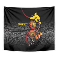 Personalized Papua New Guinea Milne Bay Tapestry Bagi Necklace Mix Lime Pot Grunge