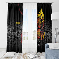 Personalized Papua New Guinea Milne Bay Window Curtain Bagi Necklace Mix Lime Pot Grunge