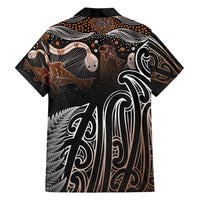 Aotearoa Maori - Australia Indigenous Family Matching Long Sleeve Bodycon Dress and Hawaiian Shirt Koiri Whakairo Mix Aboriginal Art - Polynesian Pride