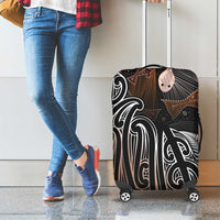 Aotearoa Maori - Australia Indigenous Luggage Cover Koiri Whakairo Mix Aboriginal Art - Polynesian Pride
