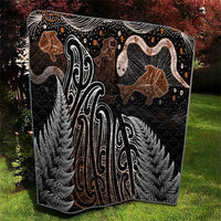 Aotearoa Maori - Australia Indigenous Quilt Koiri Whakairo Mix Aboriginal Art - Polynesian Pride