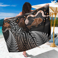 Aotearoa Maori - Australia Indigenous Sarong Koiri Whakairo Mix Aboriginal Art - Polynesian Pride