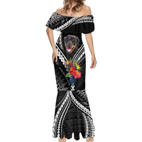 Personalised Polynesian Dog Mermaid Dress Rottweiler With Polynesia Pattern Curve Style LT7 - Polynesian Pride