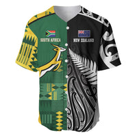 Custom Rugby South Africa New Zealand Greatest Rivals Baseball Jersey Tribal Motifs LT7 Multicolor - Polynesian Pride