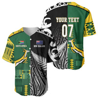 Custom Rugby South Africa New Zealand Greatest Rivals Baseball Jersey Tribal Motifs LT7 - Polynesian Pride