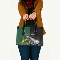 Rugby South Africa New Zealand Greatest Rivals Leather Bag Tribal Motifs LT7 - Polynesian Pride