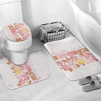 Christmas Aloha Hawaii Tiki Bathroom Set Hibiscus Spring Colors LT7 Mat Set Only (3 pcs) One Size Pink - Polynesian Pride