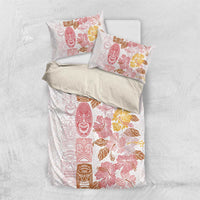 Christmas Aloha Hawaii Tiki Bedding Set Hibiscus Spring Colors - Polynesian Pride