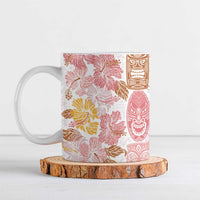 Christmas Aloha Hawaii Tiki Ceramic Mug Hibiscus Spring Colors LT7 Pink - Polynesian Pride
