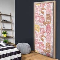 Christmas Aloha Hawaii Tiki Door Cover Hibiscus Spring Colors - Polynesian Pride