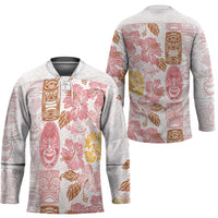 Christmas Aloha Hawaii Tiki Hockey Jersey Hibiscus Spring Colors LT7 - Polynesian Pride