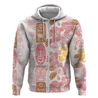 Christmas Aloha Hawaii Tiki Hoodie Hibiscus Spring Colors - Polynesian Pride