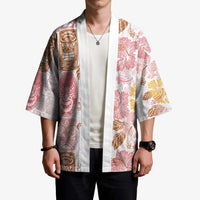 Christmas Aloha Hawaii Tiki Kimono Hibiscus Spring Colors - Polynesian Pride