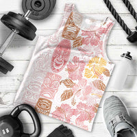 Christmas Aloha Hawaii Tiki Men Tank Top Hibiscus Spring Colors - Polynesian Pride