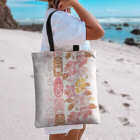 Christmas Aloha Hawaii Tiki Tote Bag Hibiscus Spring Colors LT7 - Polynesian Pride