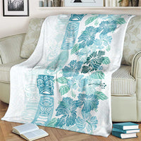 Christmas Aloha Hawaii Tiki Blanket Hibiscus Summer Colors - Polynesian Pride