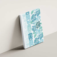 Christmas Aloha Hawaii Tiki Canvas Wall Art Hibiscus Summer Colors - Polynesian Pride