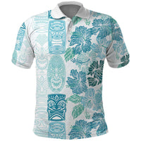 Christmas Aloha Hawaii Tiki Polo Shirt Hibiscus Summer Colors - Polynesian Pride